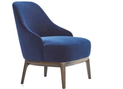 Remi Living Chair side profile for polished furniture displays