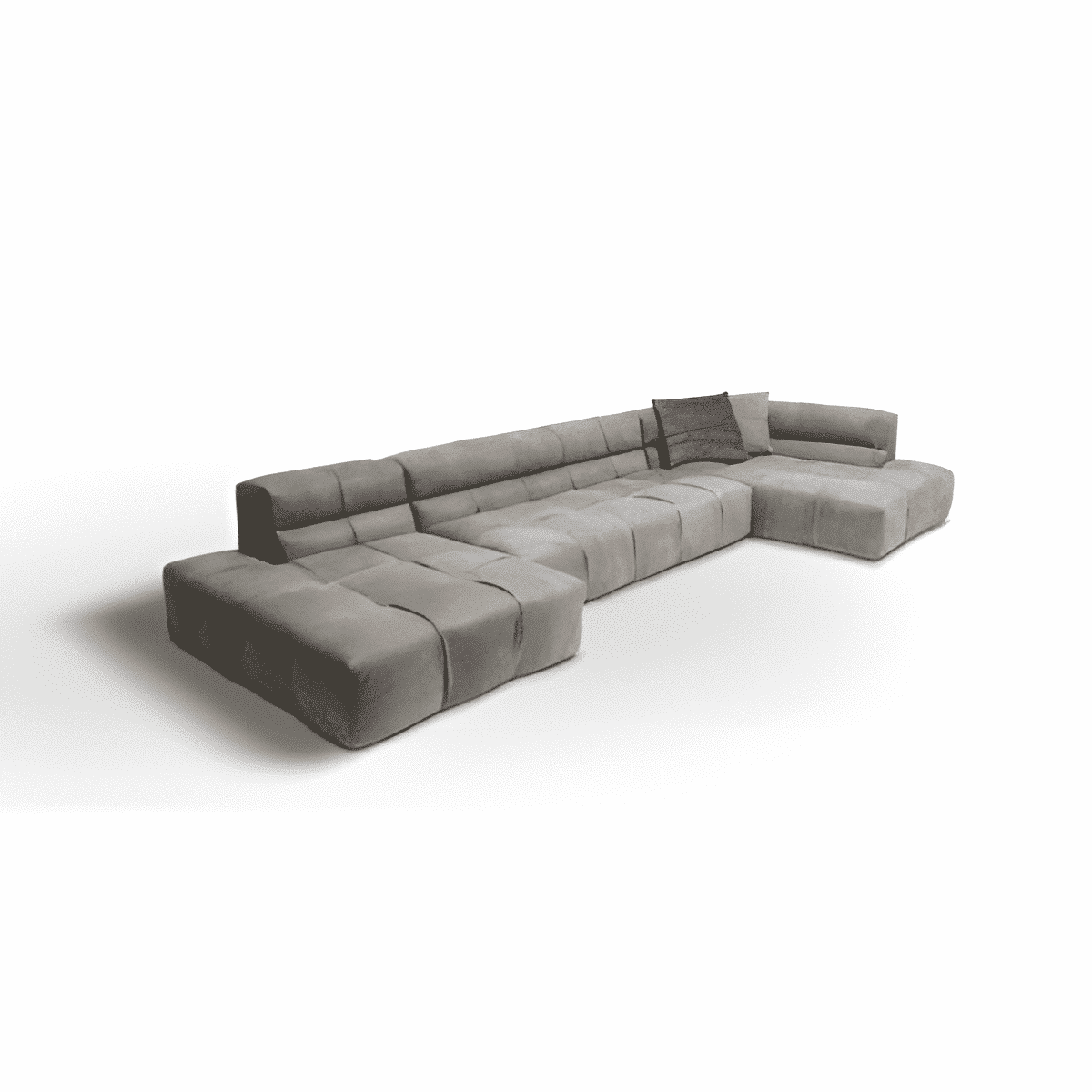 Sina L Shape front view for modern L Shape living room furniture