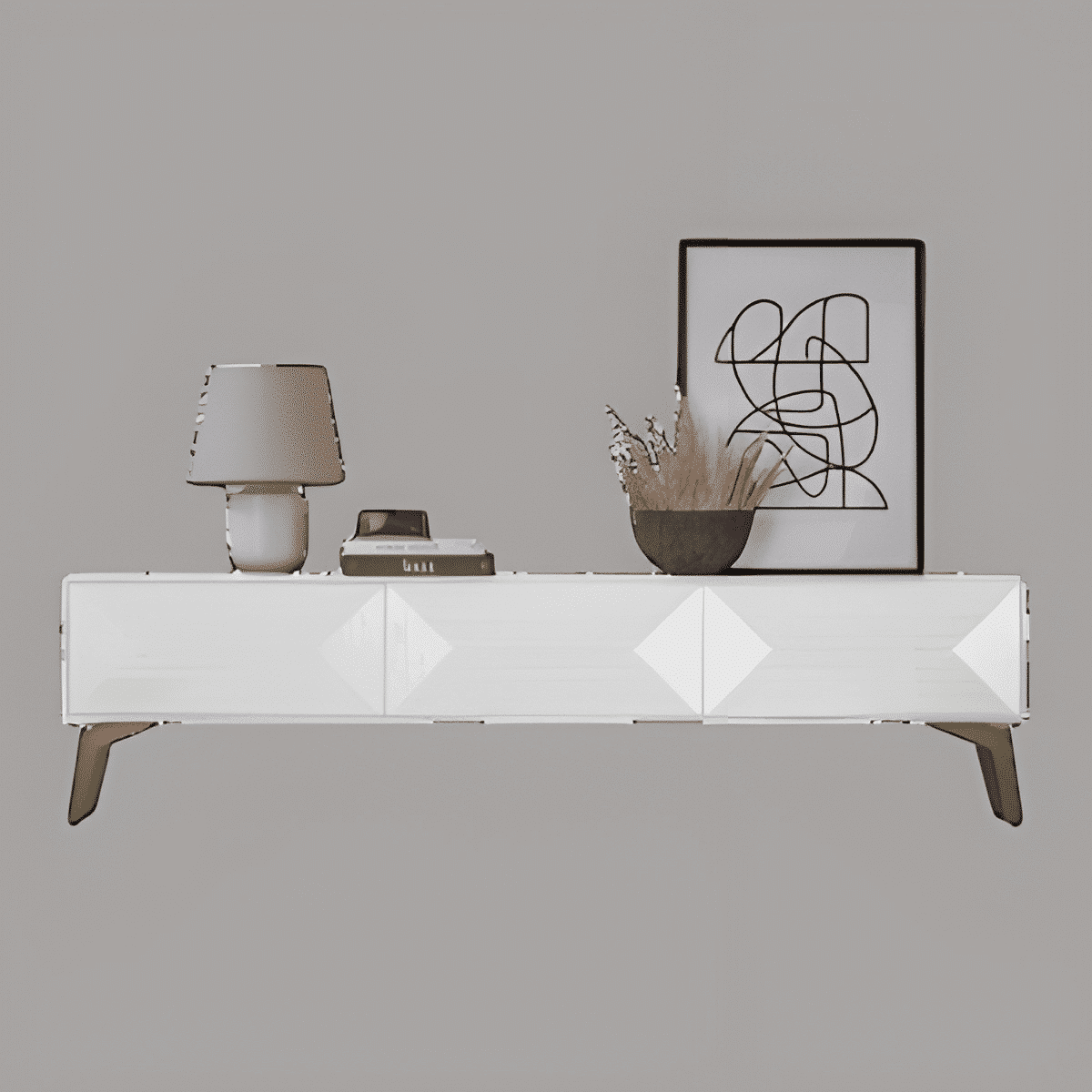 Rhea Buffet Bed Set styled setting for modern bedroom furniture