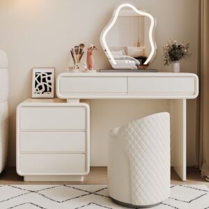 Pavi Dresser Set front view for bedroom furniture at El Malek