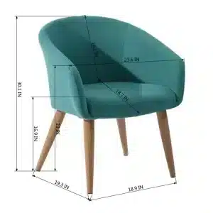 Riva Dining Chair angled view for dining room furniture