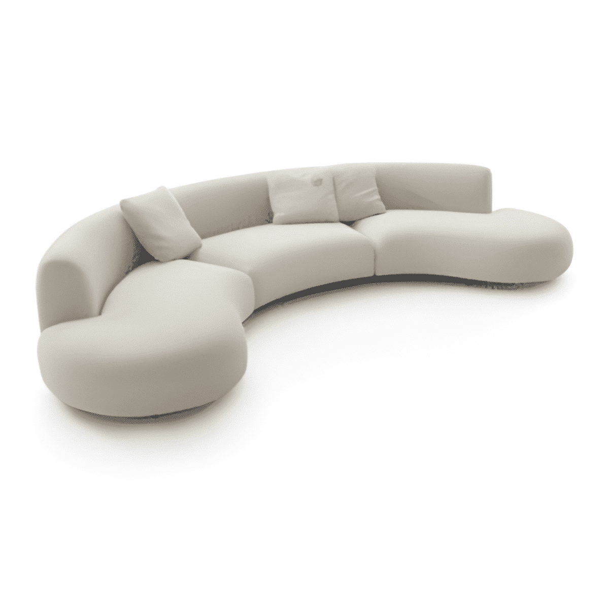 Sino L Shape front view for modern L Shape living room furniture