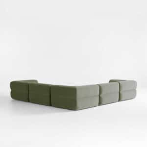 Sola L Shape sofa design in room view for contemporary interiors