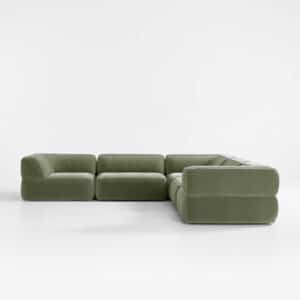 Sola L Shape shown in angled view for stylish home seating