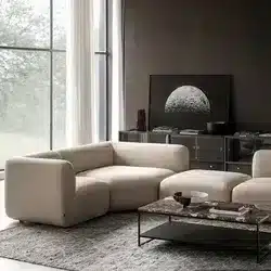 Tilo L Shape sofa design in room view for contemporary interiors
