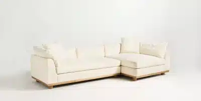 Tira L Shape sofa design in room view for contemporary interiors