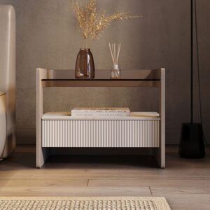 Tilo Nightstand Set in soft organized bedside scene