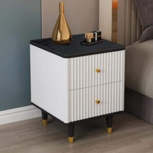 Tova Nightstand Set in chic clean layout