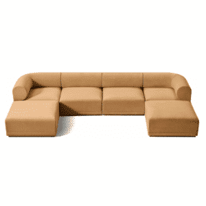 Tova L Shape furniture piece in side view for elegant lounge areas