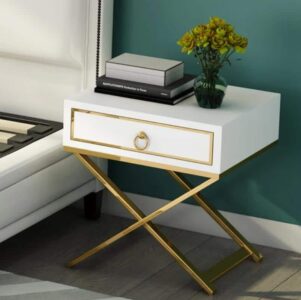 Vaya Nightstand Set in neat bedroom furniture look