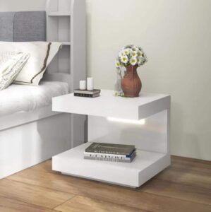 Vena Nightstand Set in organized soft interior look