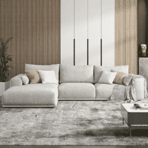 Viva L Shape shown in angled view for stylish home seating