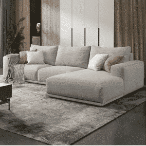 Viva L Shape sofa design in room view for contemporary interiors