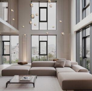 Wave L Shape L shaped sofa detail view for comfortable living spaces