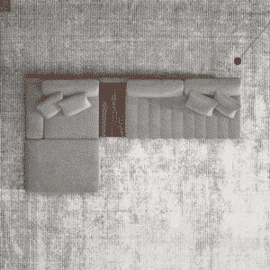 Xorin L Shape shown in angled view for stylish home seating