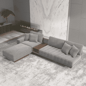 Xorin L Shape L shaped sofa detail view for comfortable living spaces