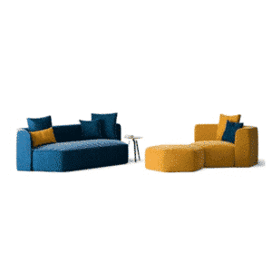 Zeton L Shape shown in angled view for stylish home seating