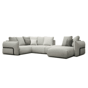 Opal L Shape sofa design in room view for contemporary interiors