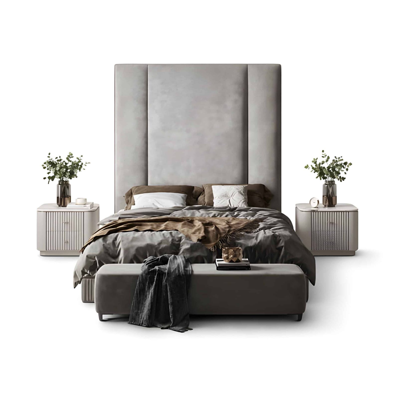Mina Bed and Nightstand Set
