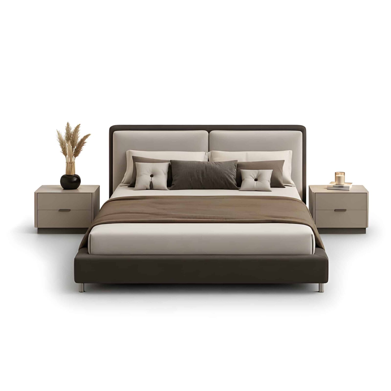 Lira Bed and Nightstand Set
