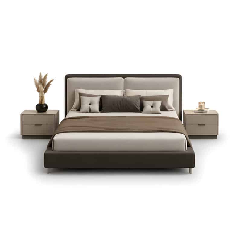 Lira Bed and Nightstand Set