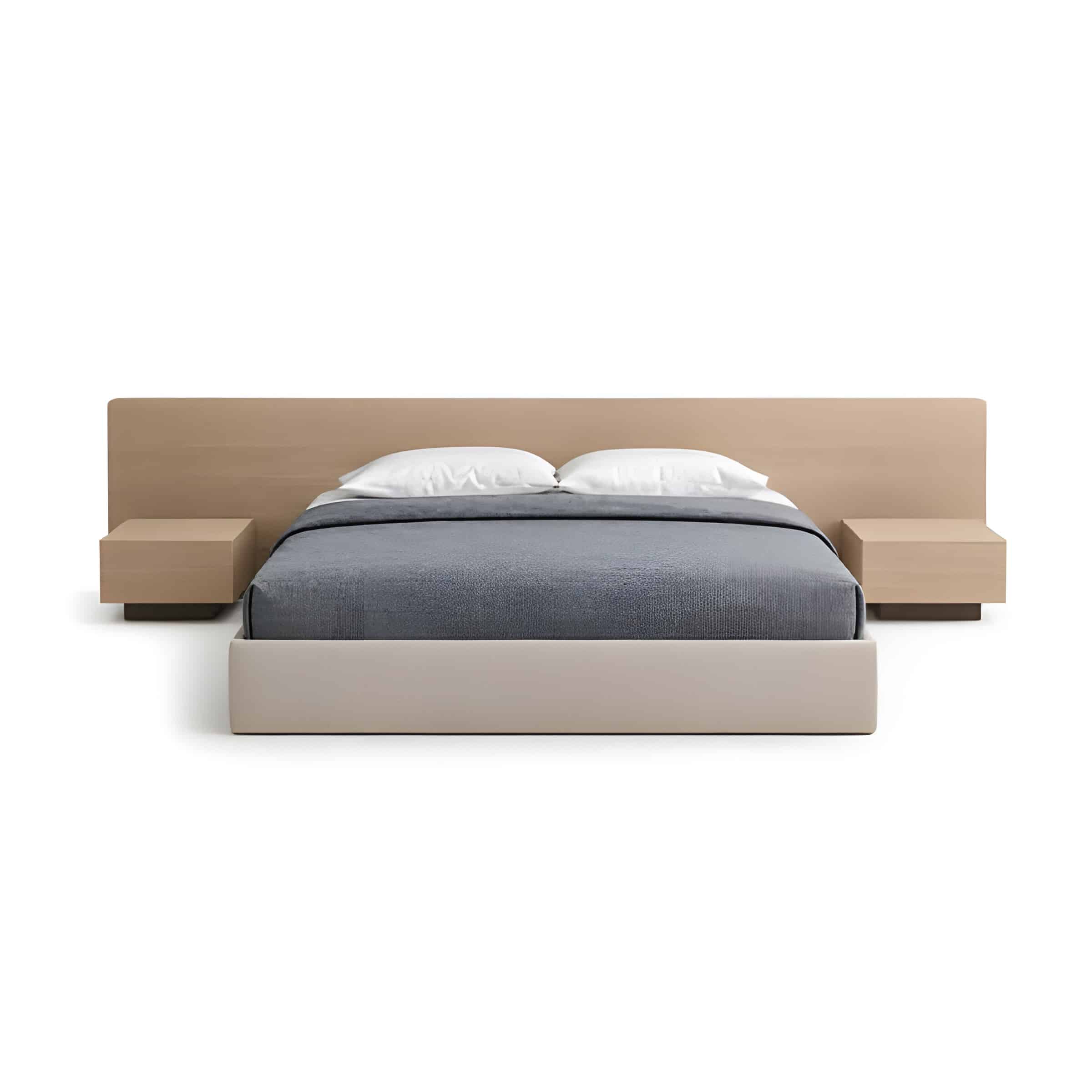 Sole Bed and Nightstand Set