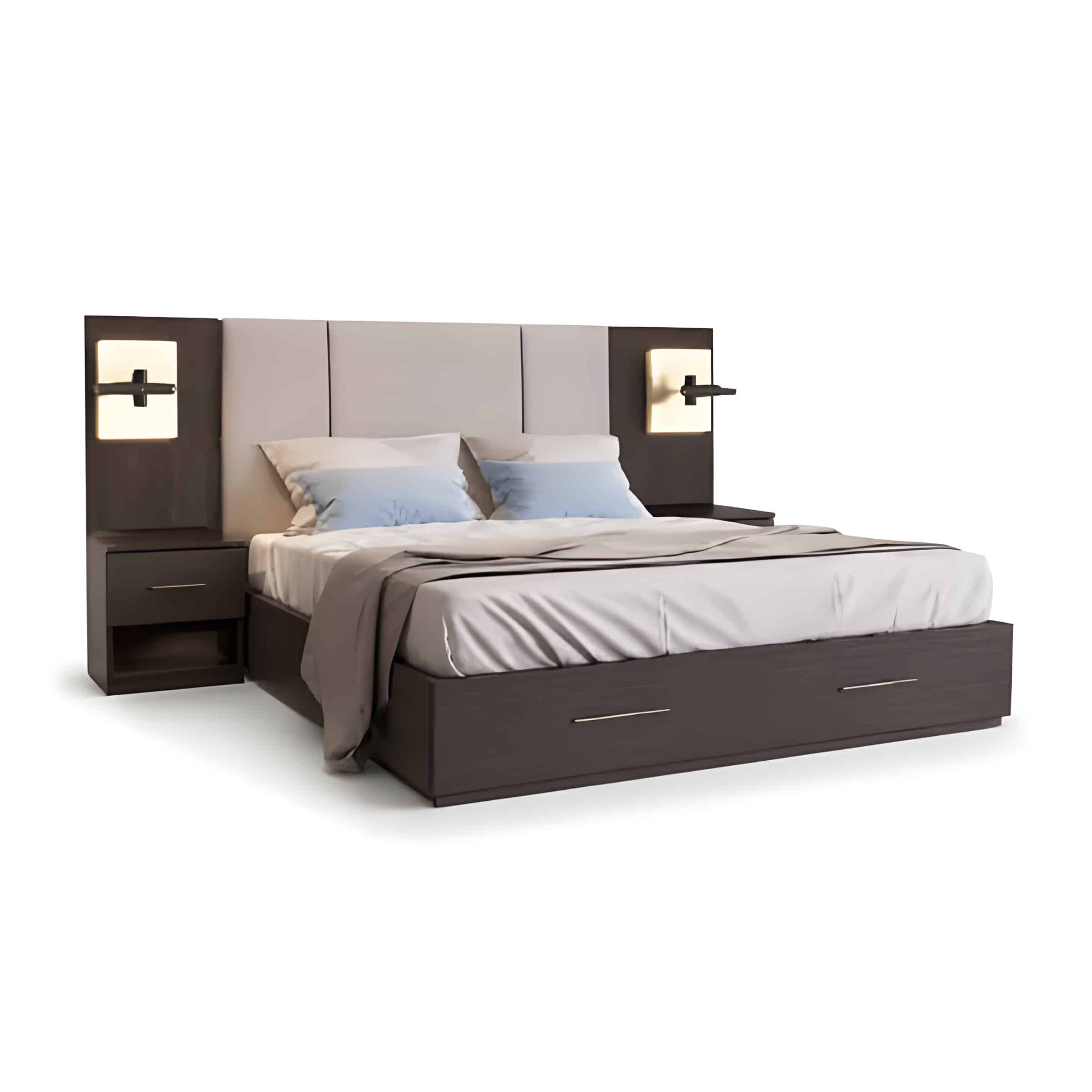 Lexa Bed and Nightstand Set