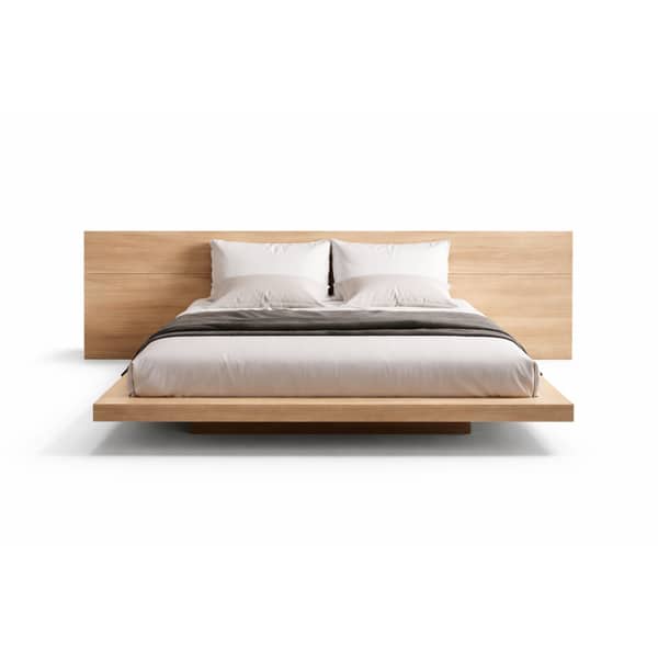 Bedroom Bed and Nightstand Set presented in a contemporary bedroom with warm detail perspective
