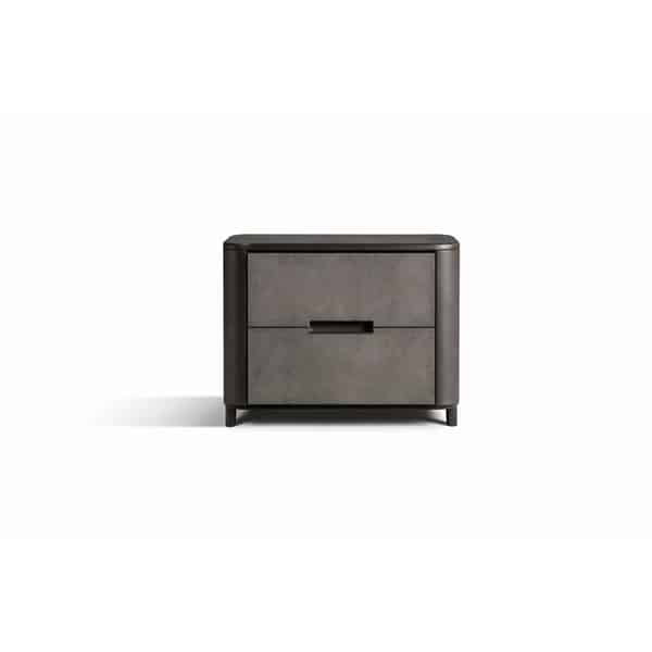 Bedroom Bed and Nightstand Set presented in a refined bedroom with fresh detail perspective