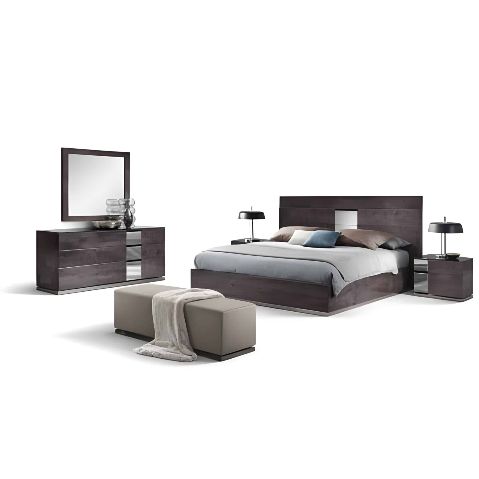 Rivi Bedroom Set finish detail angle