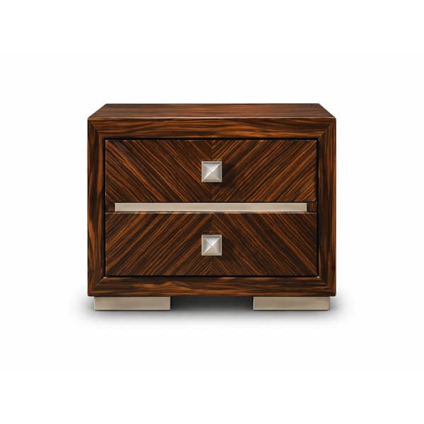 Bedroom Bed and Nightstand Set presented in a modern bedroom with premium room perspective