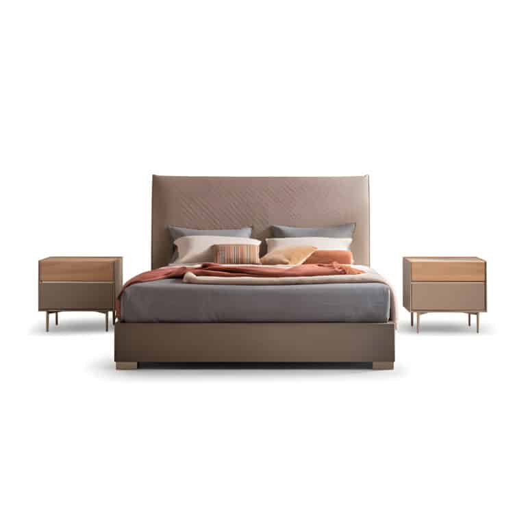 Vita Bed and Nightstand Set