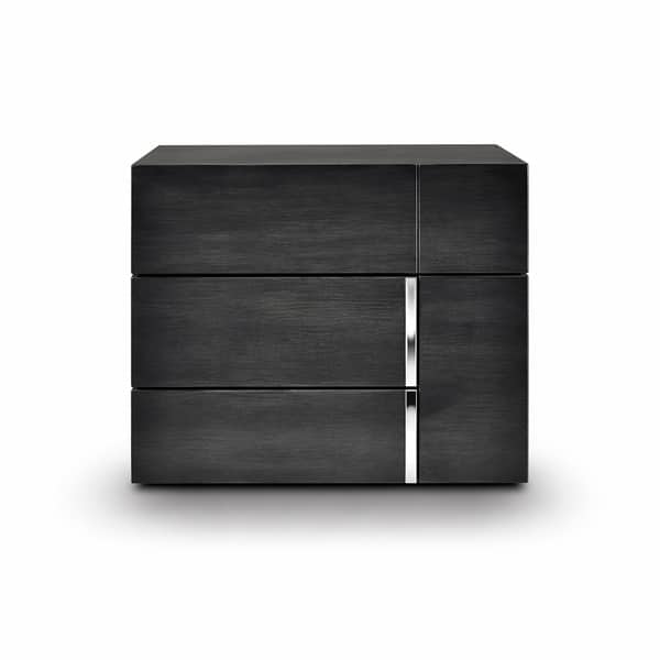 Bedroom Bed and Nightstand Set presented in a comfortable bedroom with refined furniture perspective