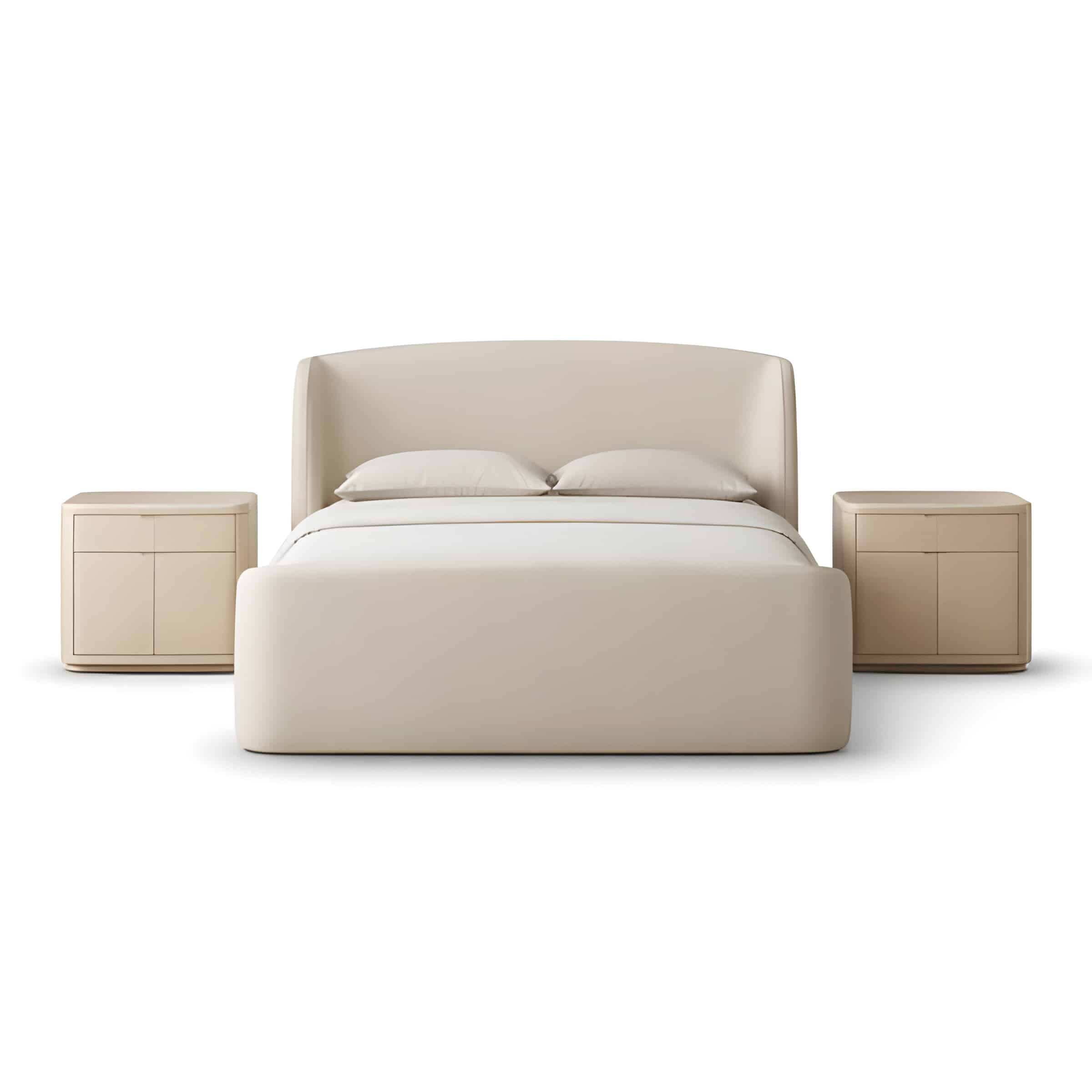 Rila Bed and Nightstand Set