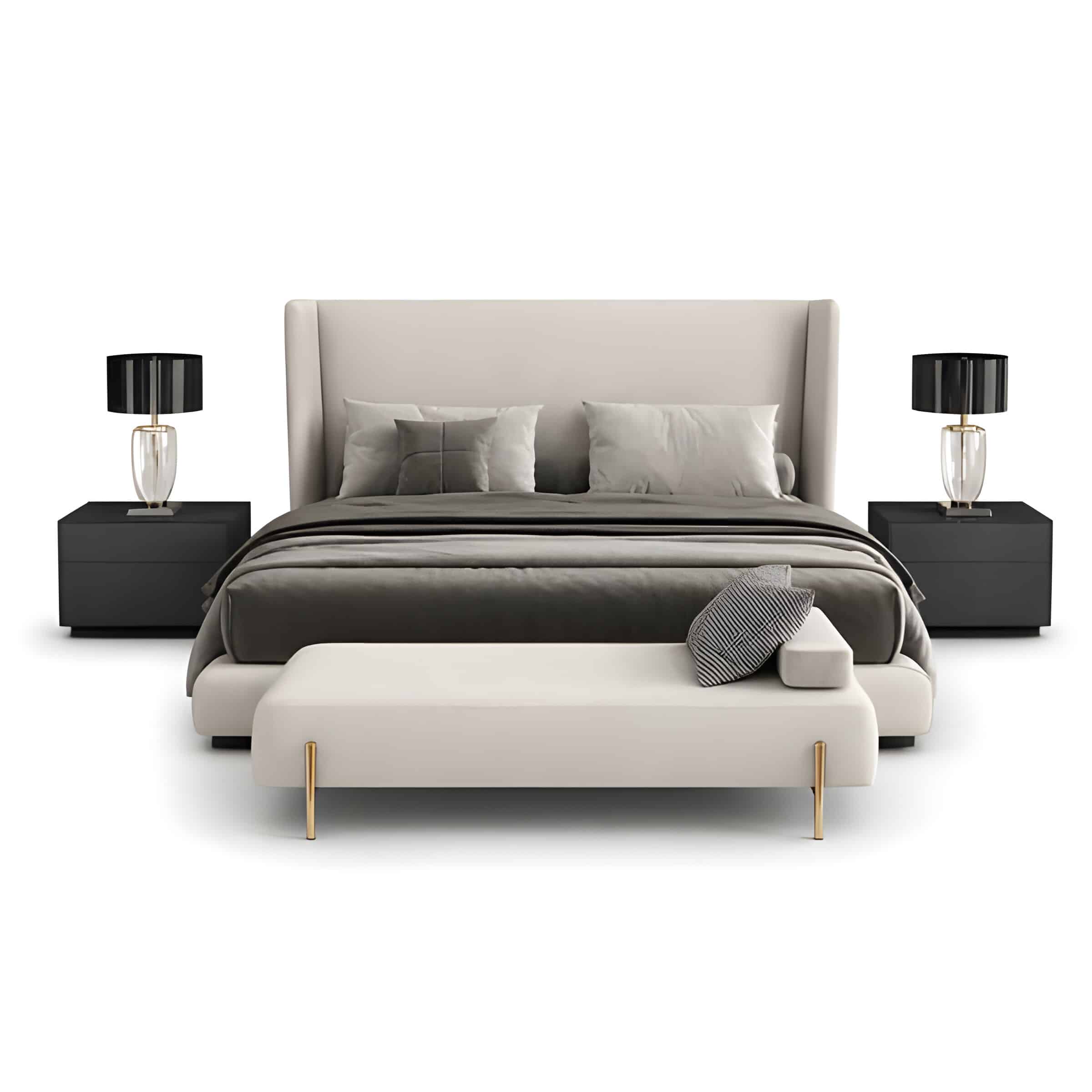 Ravi Bed and Nightstand Set