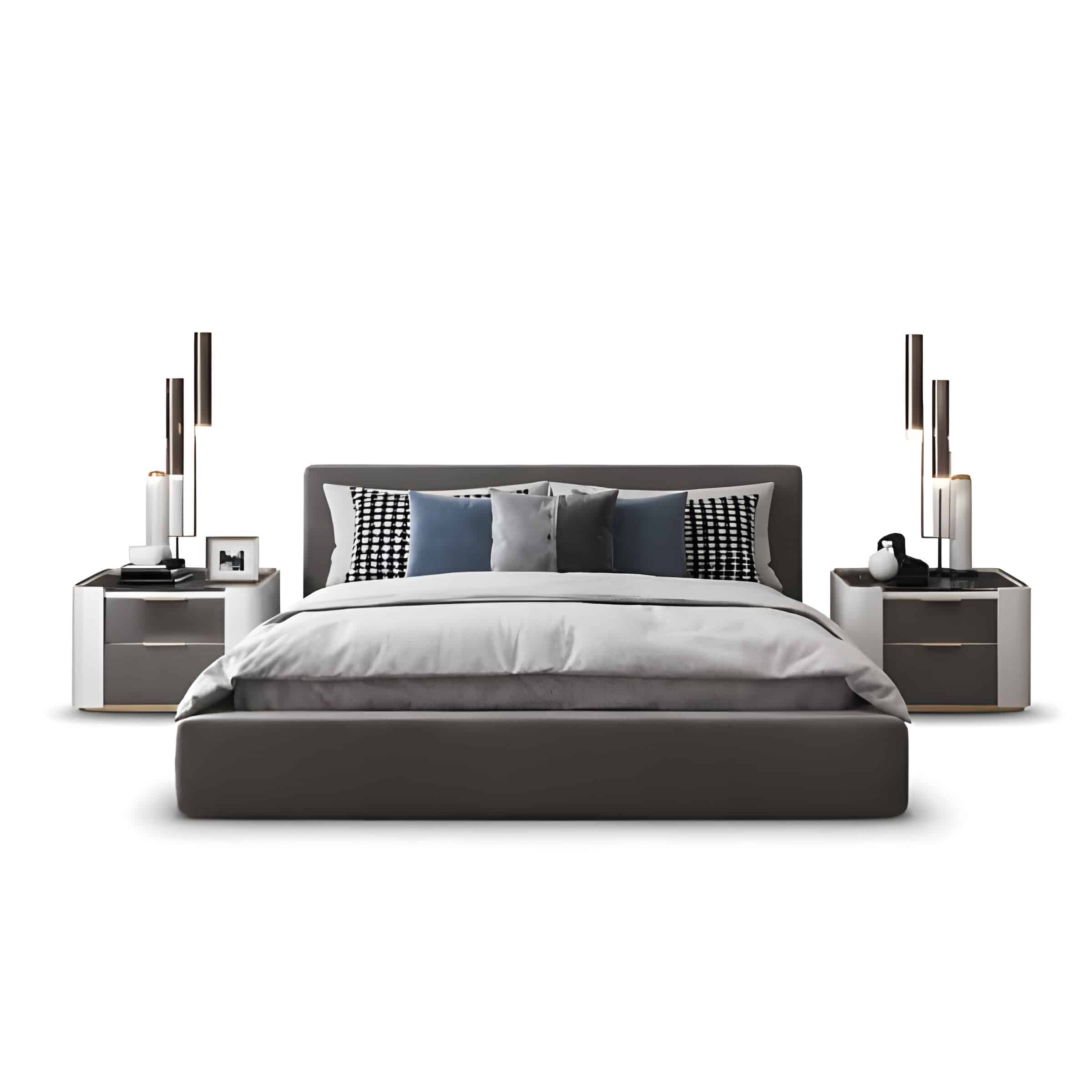 Ova Bed and Nightstand Set