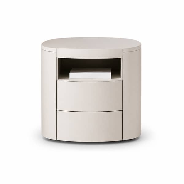 Bedroom Bed and Nightstand Set presented in a premium bedroom with polished corner perspective with a clear product perspective