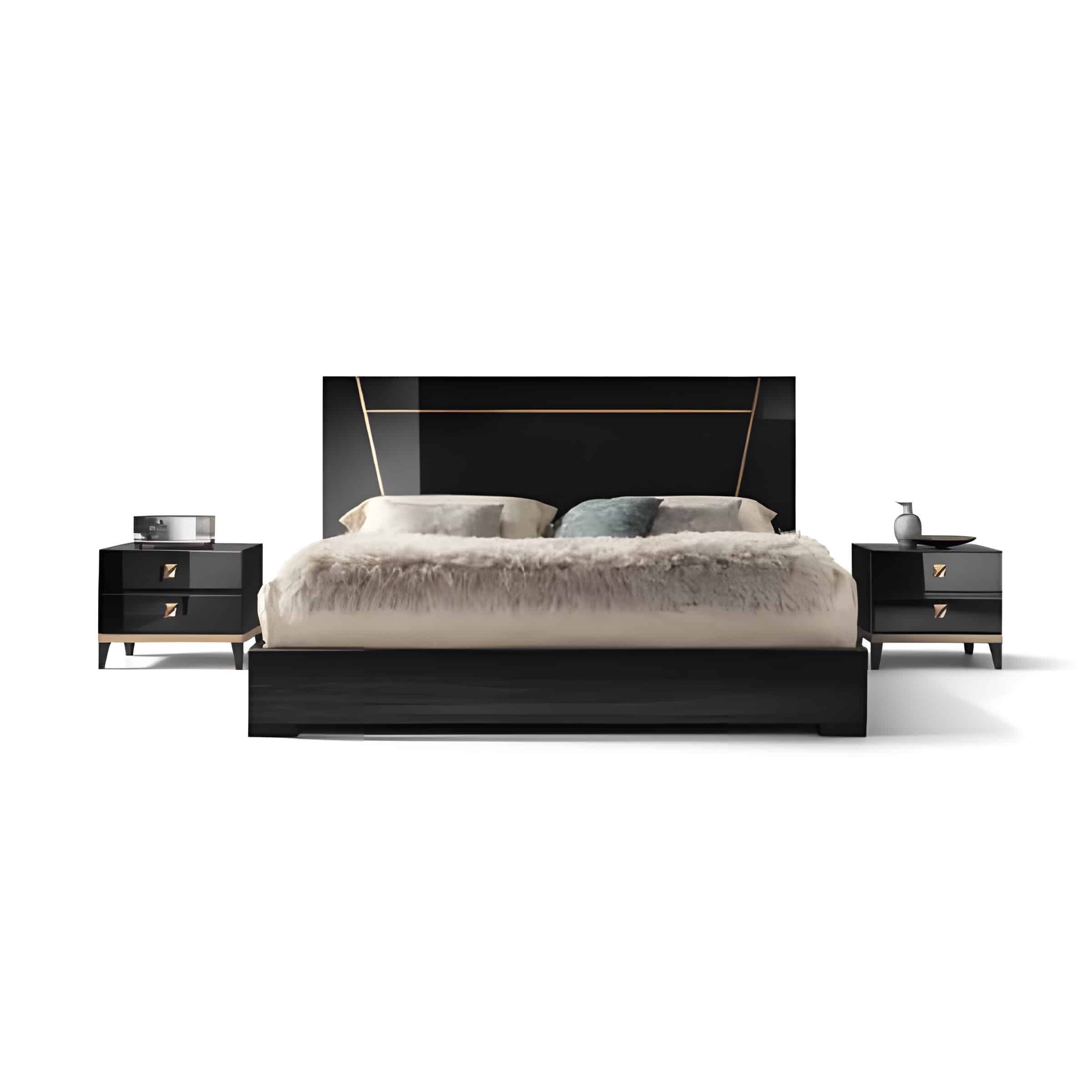 Zara Bed and Nightstand Set