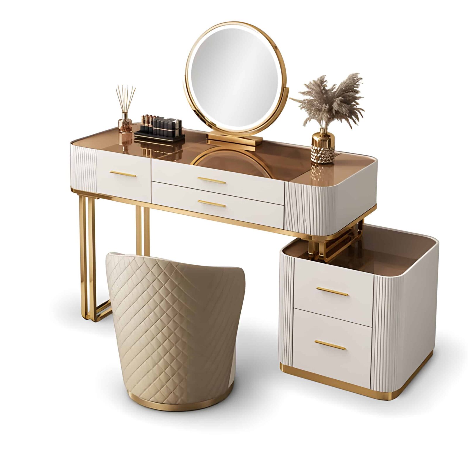 Leia Nightstand Set front view for bedroom furniture at El Malek