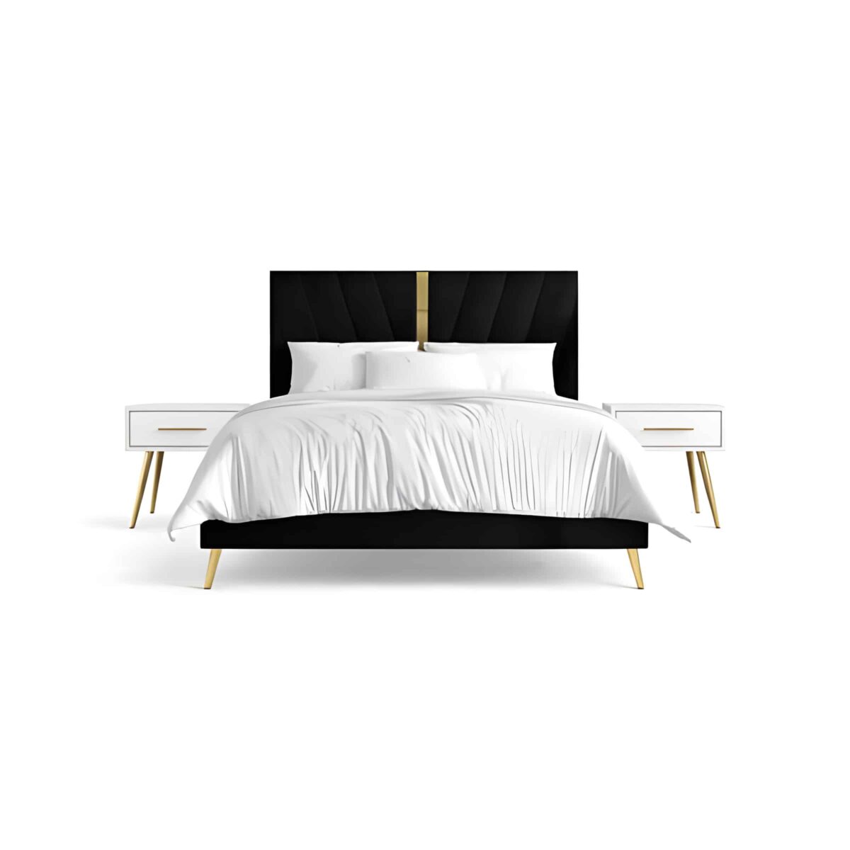 Zixo Bed and Nightstand Set