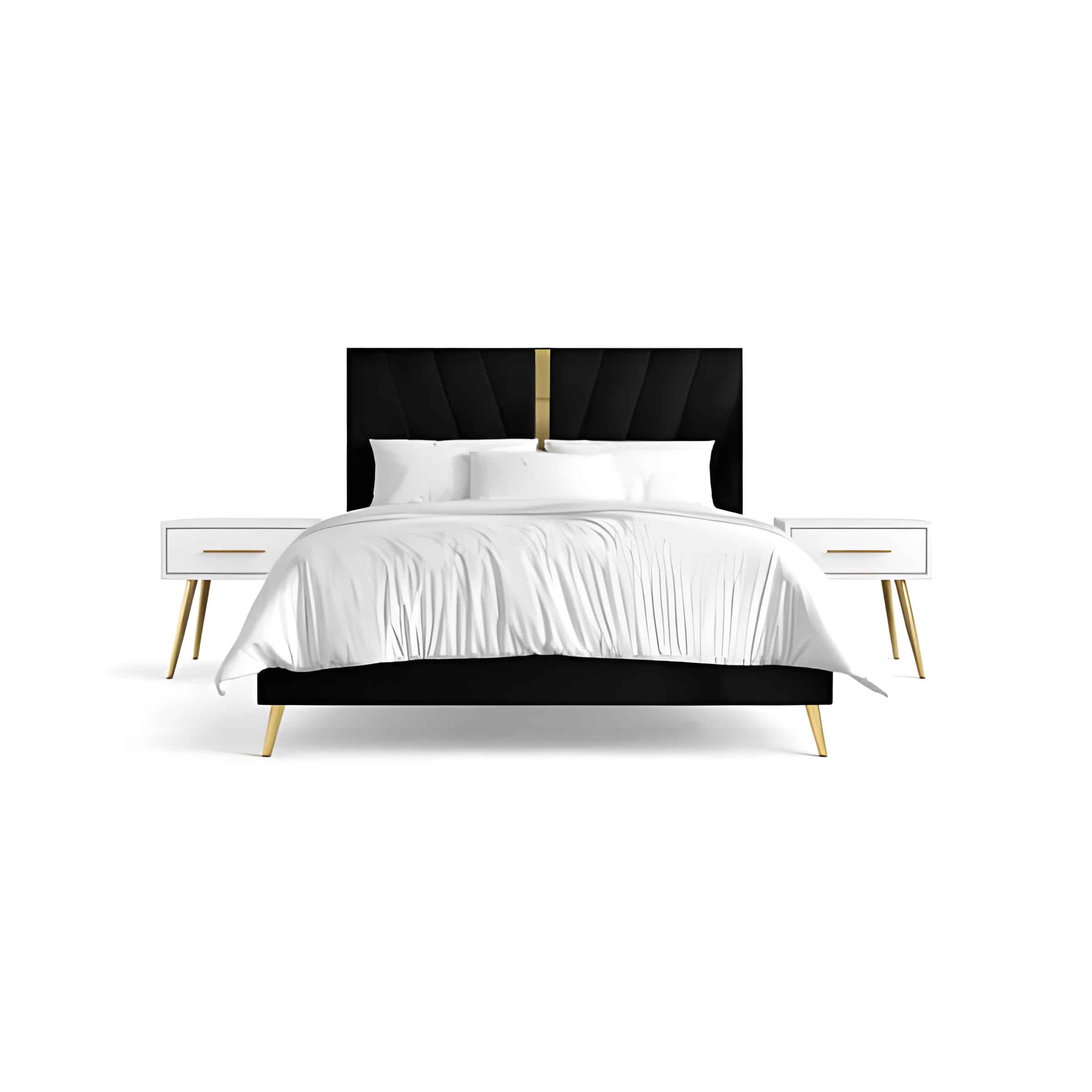 Zixo Bed and Nightstand Set