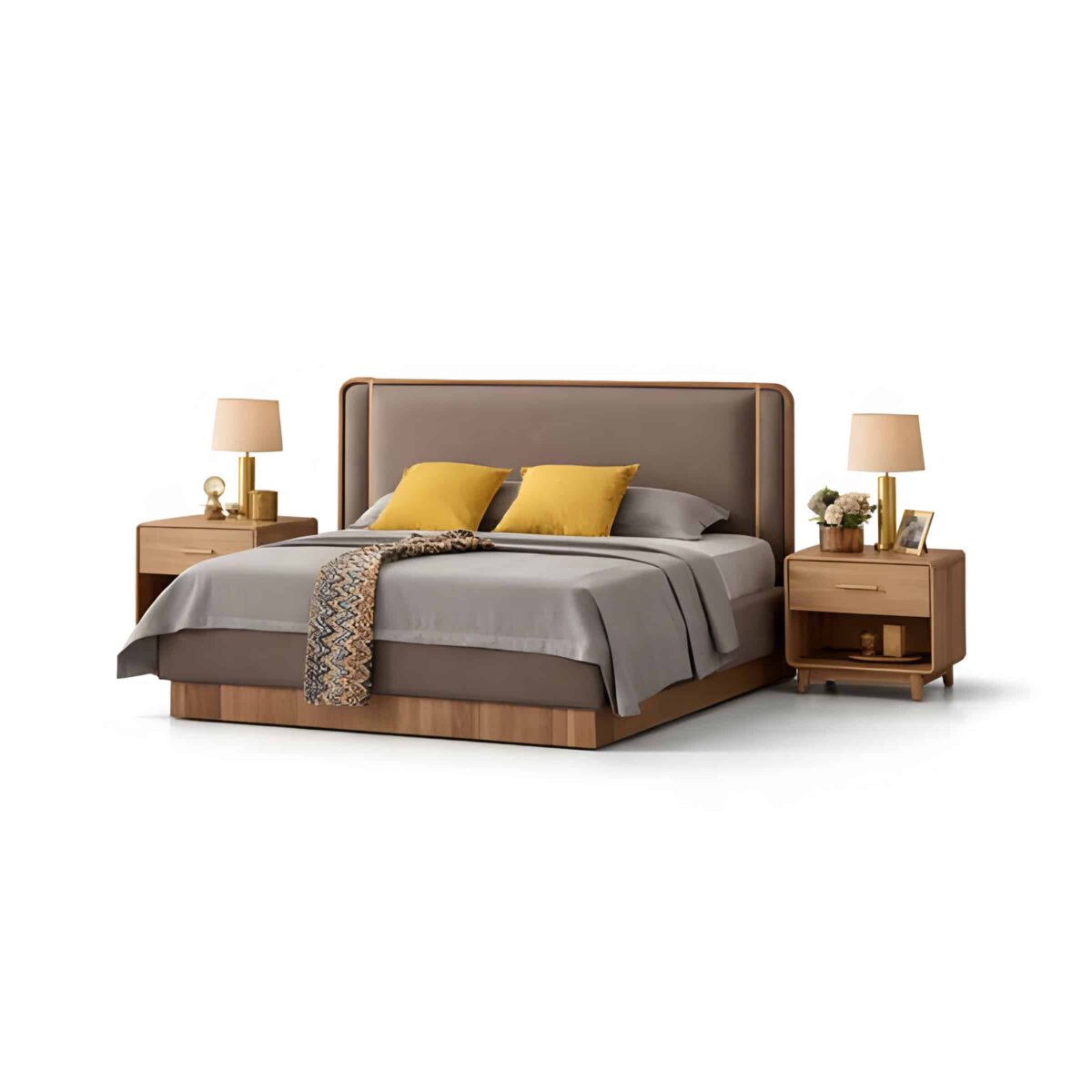 Niro Bed and Nightstand Set