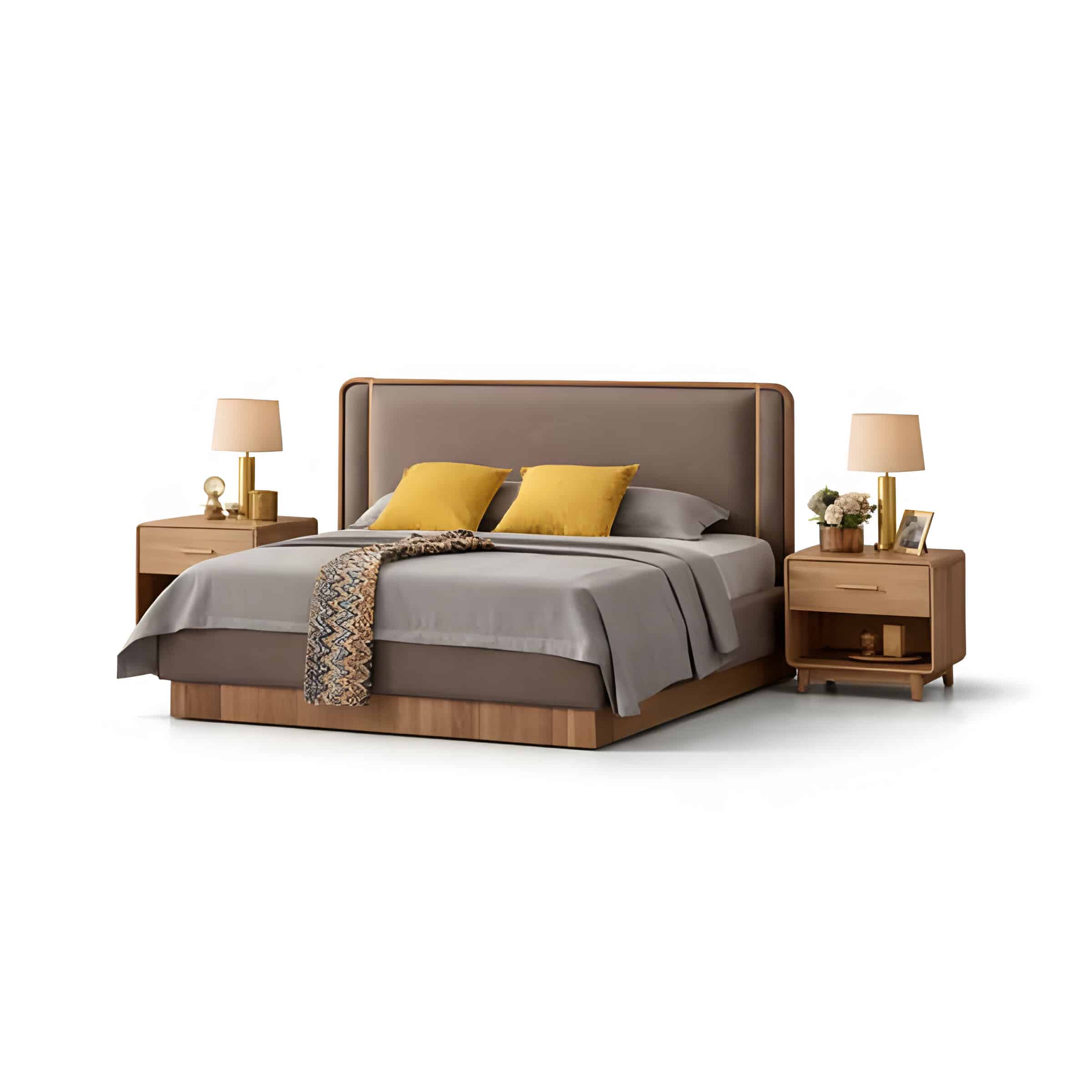 Niro Bed and Nightstand Set