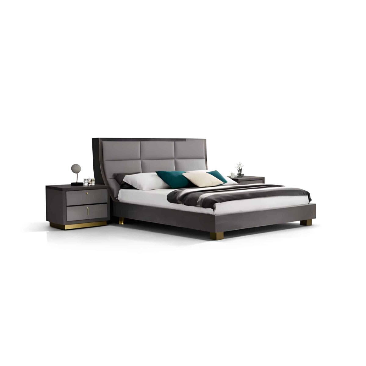 Neko Bed and Nightstand Set
