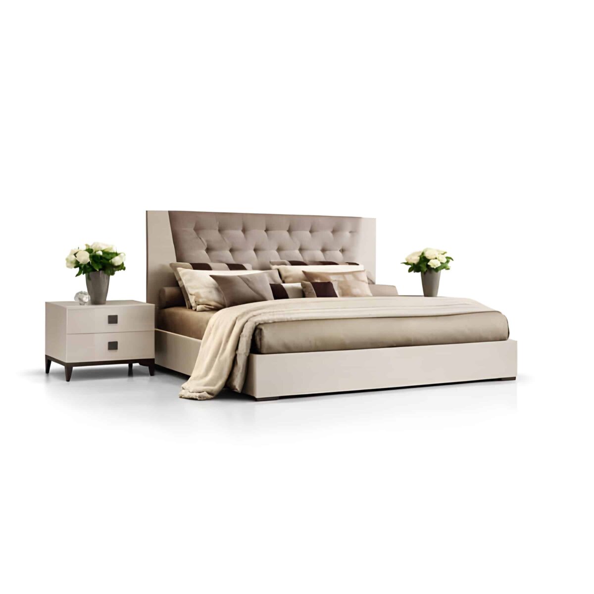 Evon Bed and Nightstand Set