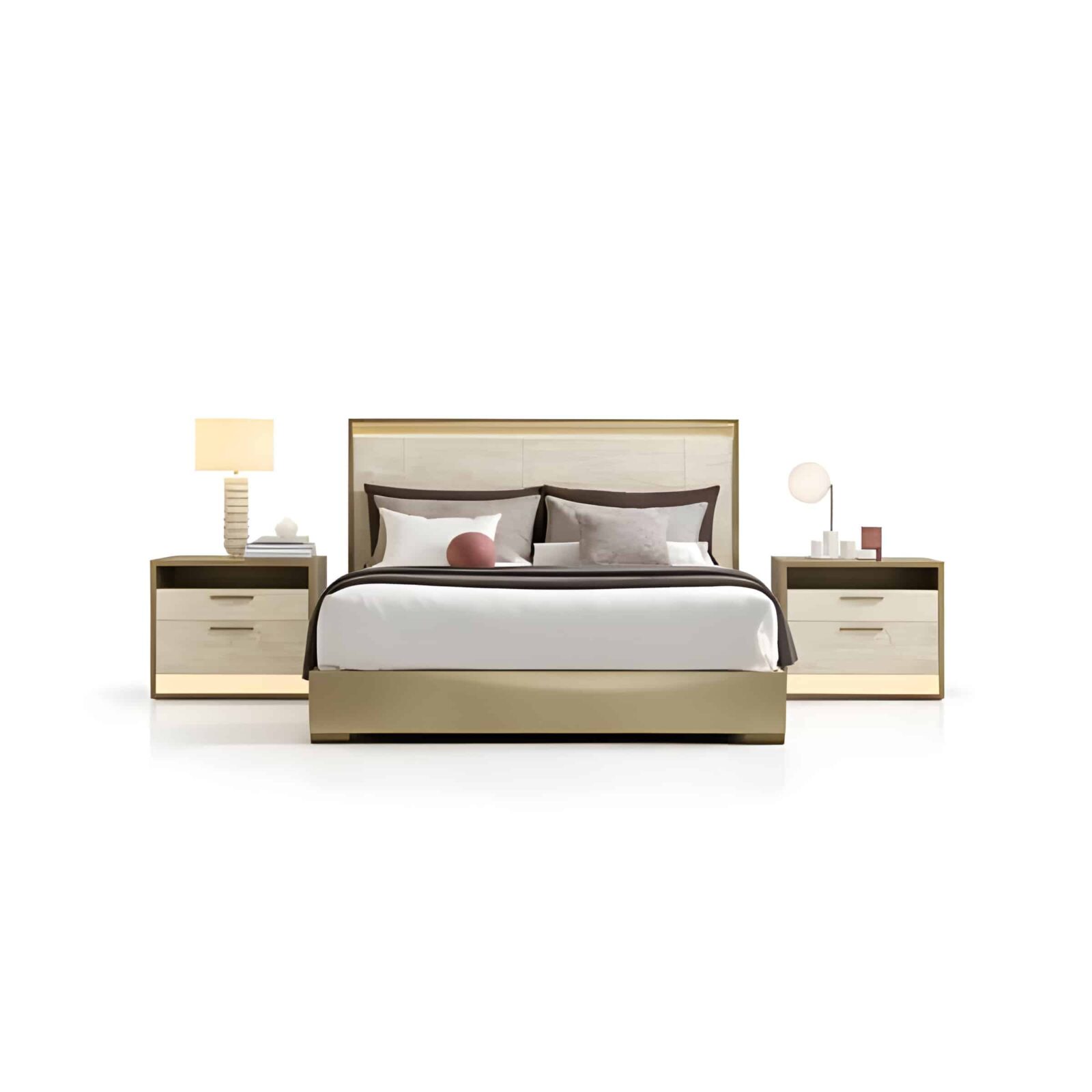 Bedroom set bed and wardrobe view - image 60514