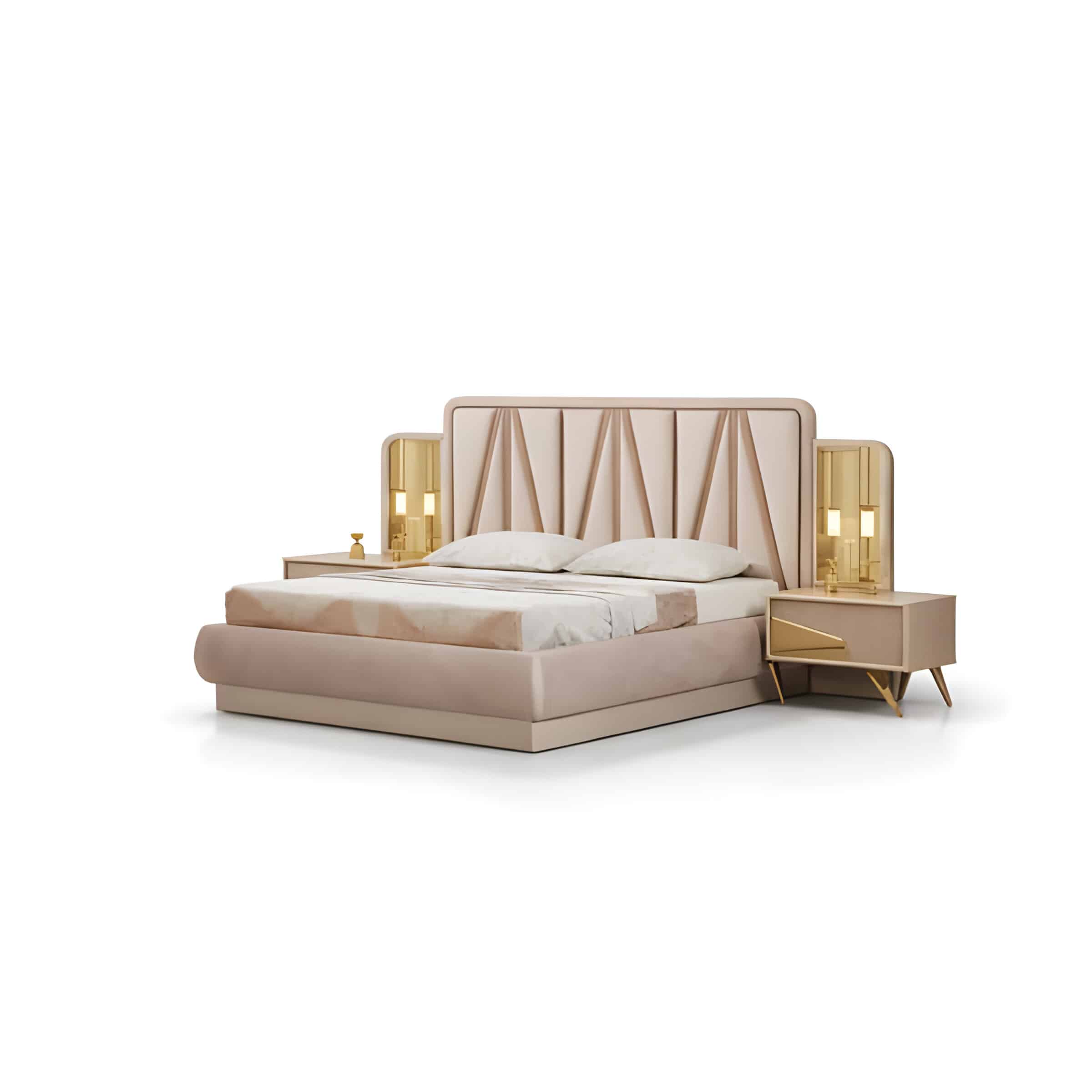Earo Bed and Nightstand Set
