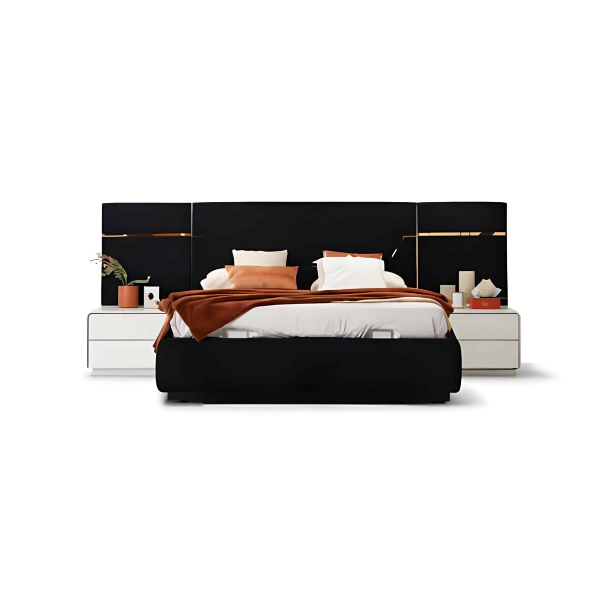 Bavo Bed and Nightstand Set