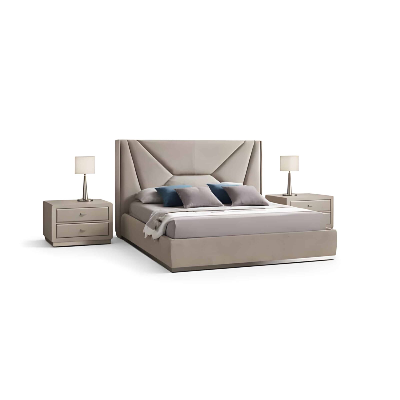 Gelor Bed and Nightstand Set