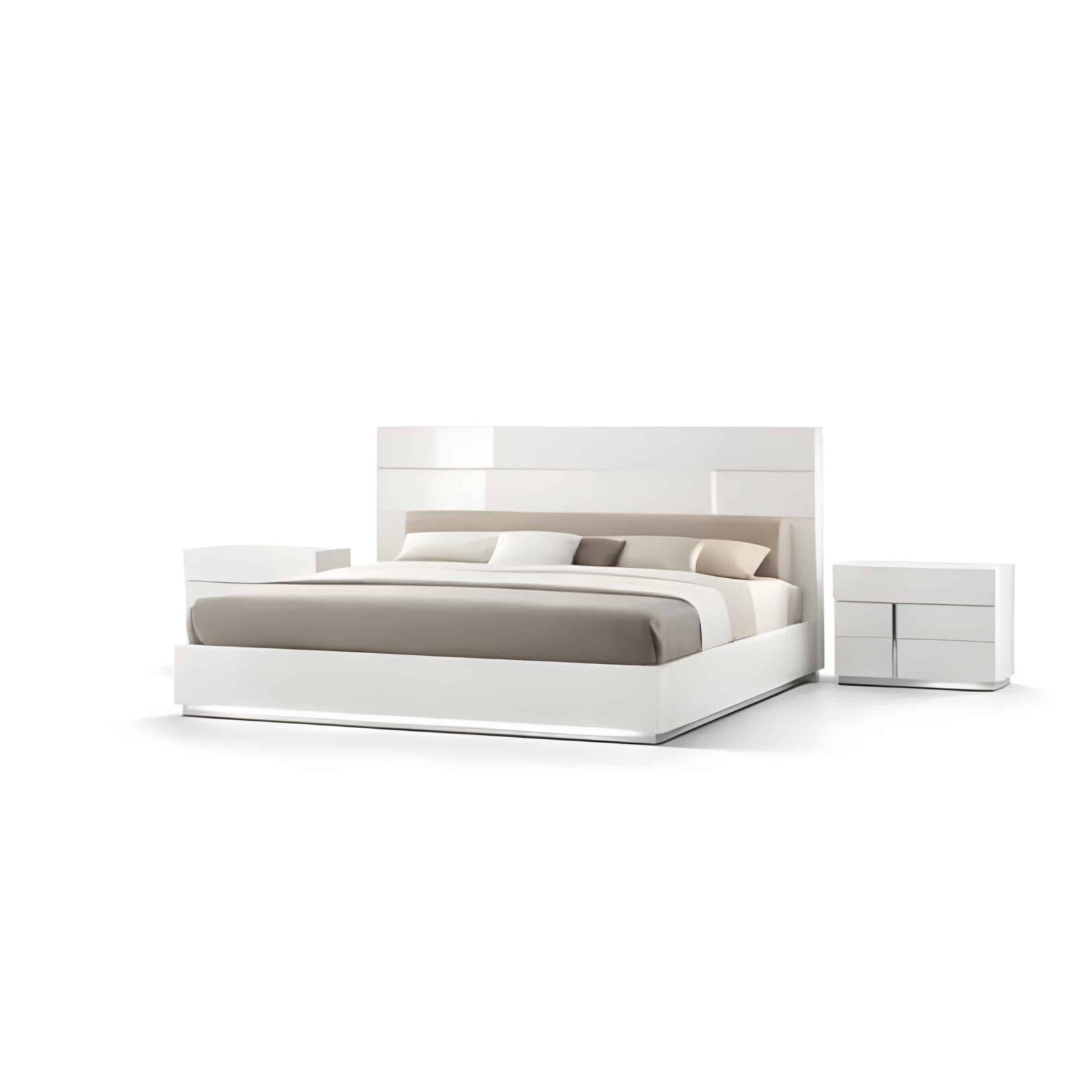 Riro Bed and Nightstand Set